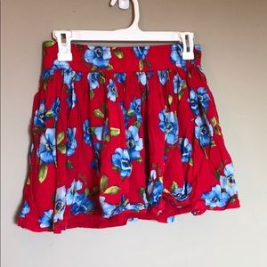 Hollister floral skirt